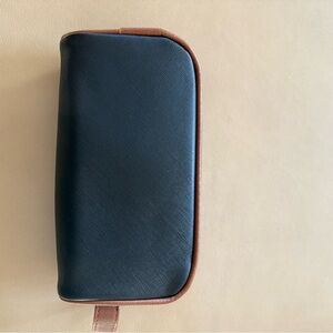 Lanvin Black and Brown Toiletry Bag